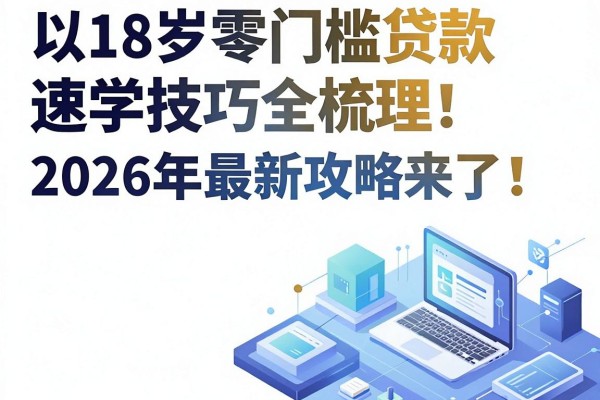 18岁零门槛贷款速学技巧全梳理,2026年最新攻略来了!