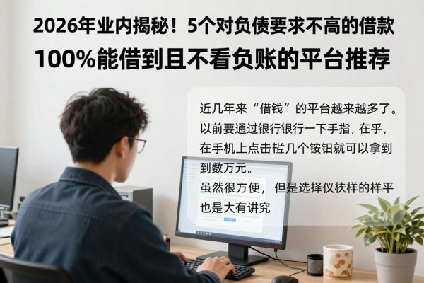2026年业内揭秘！5个对负债要求不高的借款口子，100%能借到且不看负账的平台推荐