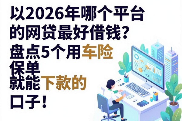 2026年哪个平台的网贷最好借钱?盘点5个用车险保单就能下款的口子!