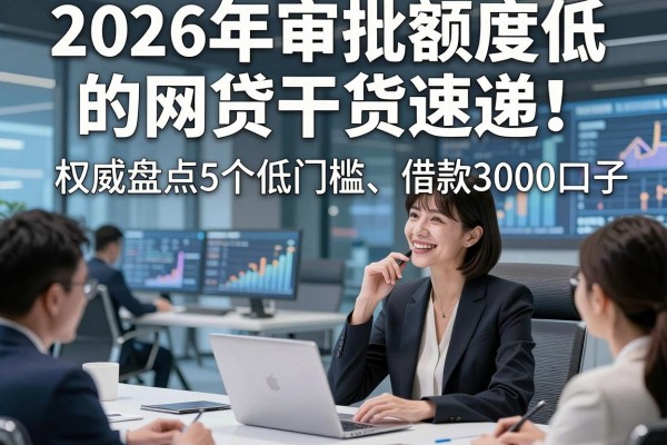 2026年审批额度低的网贷干货速递！权威盘点5个低门槛、借款3000的正规口子