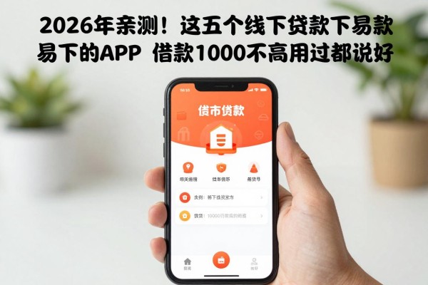 2026年亲测!这五个线下贷款最容易下的APP,借款1000要求不高用过都说好