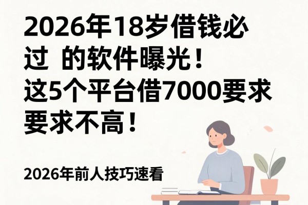 2026年18岁借钱必过的软件曝光!这5个平台借7000要求不高,2026年前人技巧速看