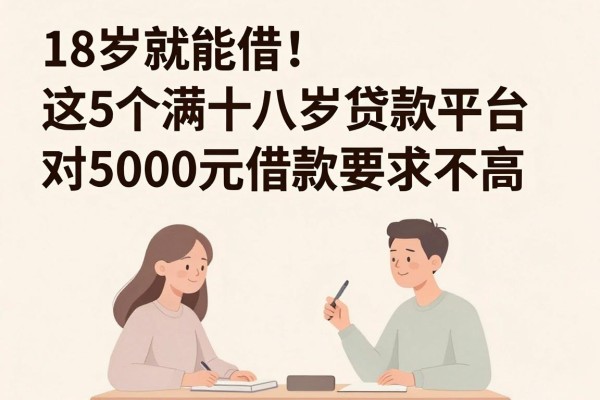18岁就能借!这5个满十八岁贷款平台对5000元借款要求不高,亲测靠谱