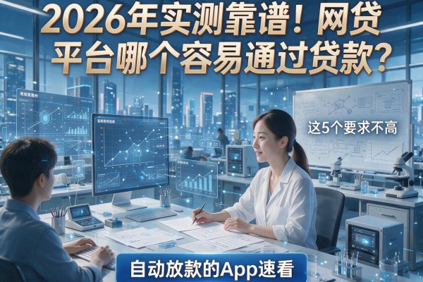 2026年实测靠谱！网贷平台哪个容易通过贷款？这5个要求不高、自动放款的App速看