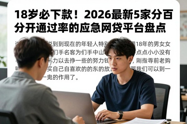 18岁必下款！2026最新5家百分百通过率的应急网贷平台盘点