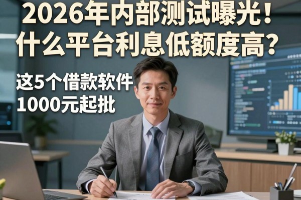 2026年内部测试曝光!什么平台利息低额度高?这5个借款软件1000元起批