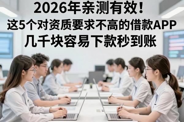 2026年亲测有效!这5个对资质要求不高的借款APP,几千块容易下款秒到账