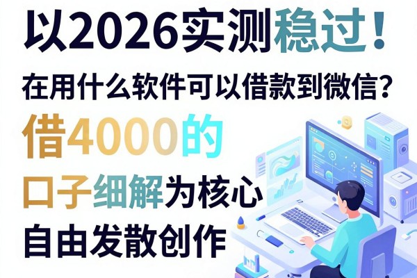2026实测稳过!在用什么软件可以借款到微信?五个借4000的口子细解