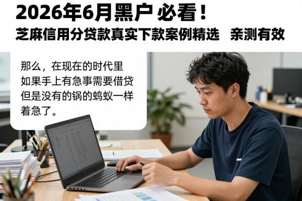 2026年6月黑户必看！芝麻信用分贷款真实下款案例精选，亲测有效！