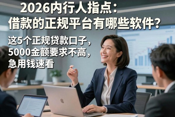 2026内行人指点:借款的正规平台有哪些软件?这5个正规贷款口子,5000金额要求不高,急用钱速看!