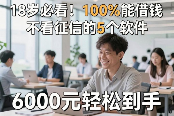 18岁必看!100%能借钱不看征信的5个软件,6000元轻松到手
