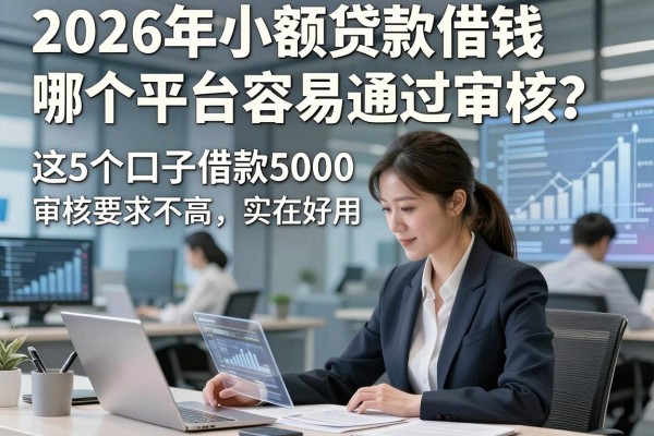 2026年小额贷款借钱哪个平台容易通过审核？这5个口子借款5000审核要求不高，实在好用！