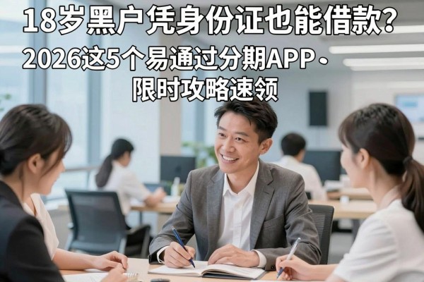 18岁黑户凭身份证也能借款?2026这5个易通过分期APP限时攻略速领!