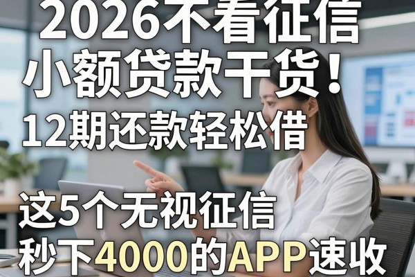 2026不看征信小额贷款干货!12期还款轻松借,这5个无视征信秒下4000的APP速收