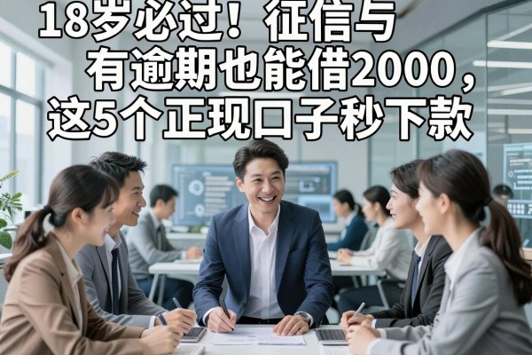 18岁必过!征信有逾期也能借2000,这5个正规口子秒下款