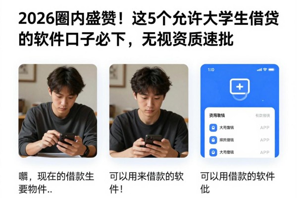 2026圈内盛赞!这5个允许大学生借钱的软件口子必下,无视资质速批