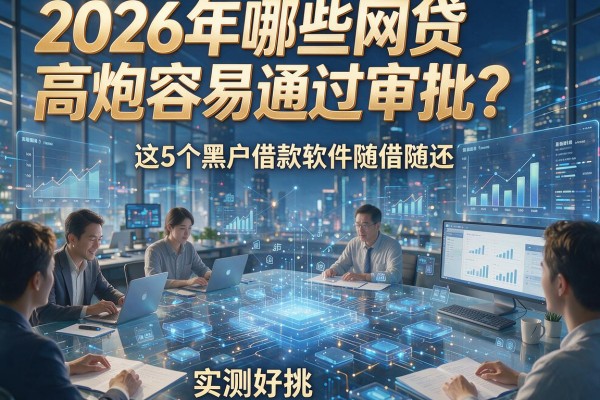 2026年哪些网贷高炮容易通过审批？这5个黑户借款软件随借随还，实测好挑！