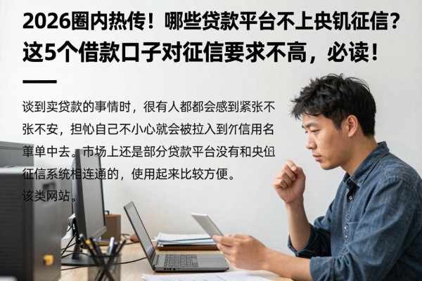 2026圈内热传!哪些贷款平台不上央行征信?这5个借款口子对征信要求不高,必读!