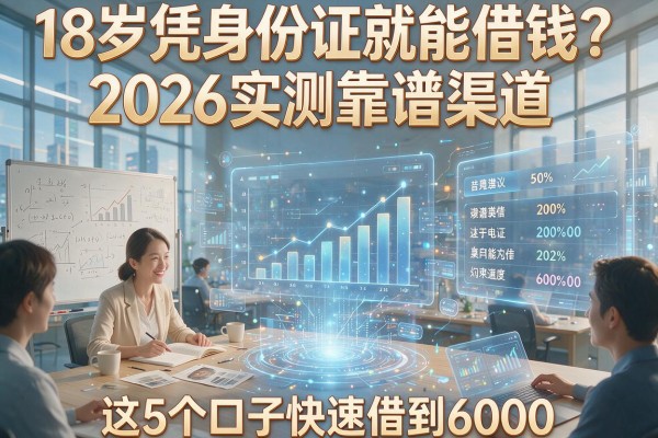 18岁凭身份证就能借钱？2026实测靠谱渠道，这5个口子快速借到6000！