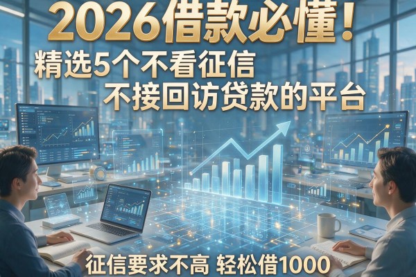 2026借款必懂！精选5个不看征信不接回访贷款的平台，征信要求不高轻松借1000