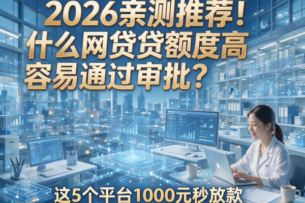 2026亲测推荐！什么网贷额度高容易通过审批？这5个平台1000元秒放款