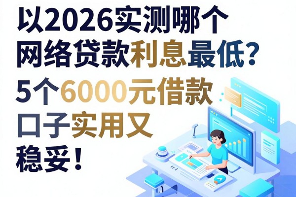 2026实测哪个网络贷款利息最低?这5个6000元借款口子实用又稳妥!