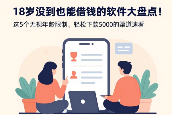 18岁没到也能借钱的软件大盘点！这5个无视年龄限制、轻松下款5000的渠道速看