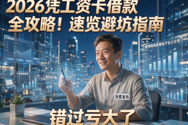 2026凭工资卡借款全攻略！速览避坑指南，错过亏大了
