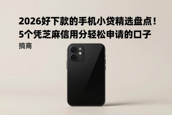 2026好下款的手机小贷精选盘点!5个凭芝麻信用分轻松申请的口子