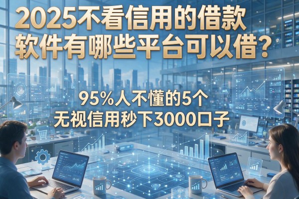 2025不看信用的借款软件有哪些平台可以借？95%人不懂的5个无视信用秒下3000口子