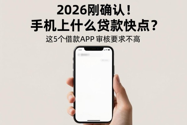 2026刚确认!手机上什么贷款快点?这5个借款APP审核要求不高,速度归总