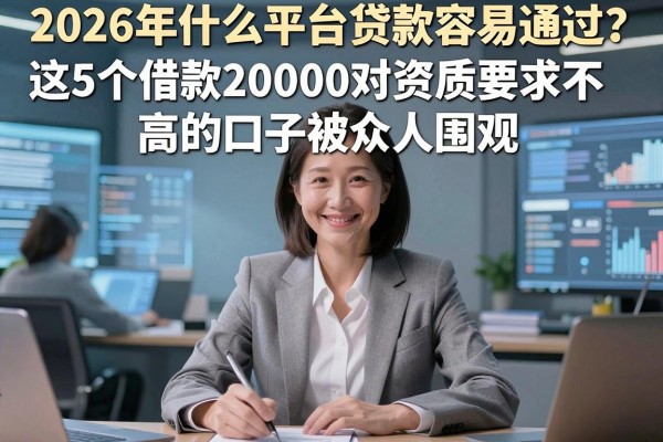 2026年什么平台贷款容易通过?这5个借款20000对资质要求不高的口子被众人围观!