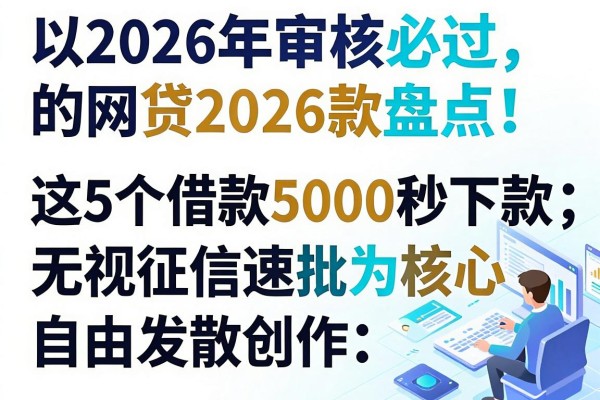 2026年审核必过的网贷2026款盘点!这5个借款5000秒下款,无视征信速批