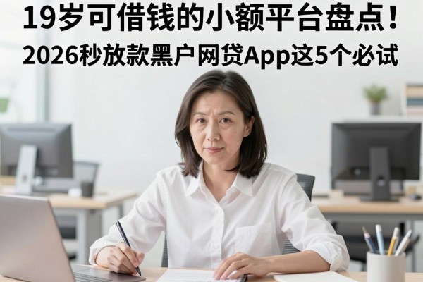 19岁可借钱的小额平台盘点!2026秒放款黑户网贷App这5个必试