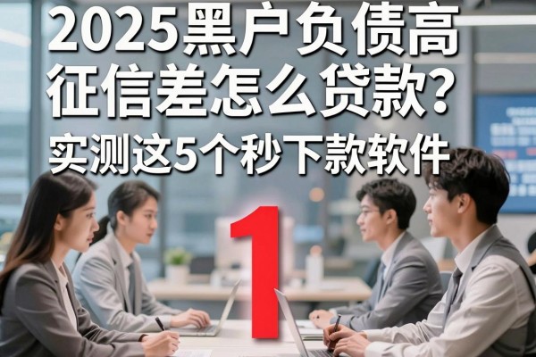2025黑户负债高征信差怎么贷款?实测这5个秒下款软件!
