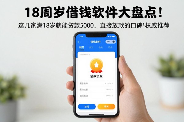 18周岁借钱软件大盘点!这几家满18岁就能贷款5000、直接放款的口碑平台权威推荐