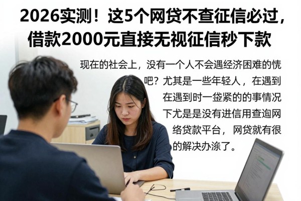 2026实测！这5个网贷不查征信必过，借款2000元直接无视征信秒下款