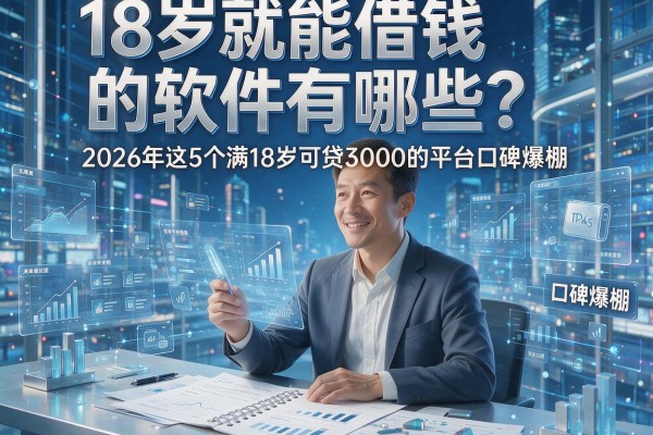 18岁就能借钱的软件有哪些？2026年这5个满18岁可贷3000的平台口碑爆棚