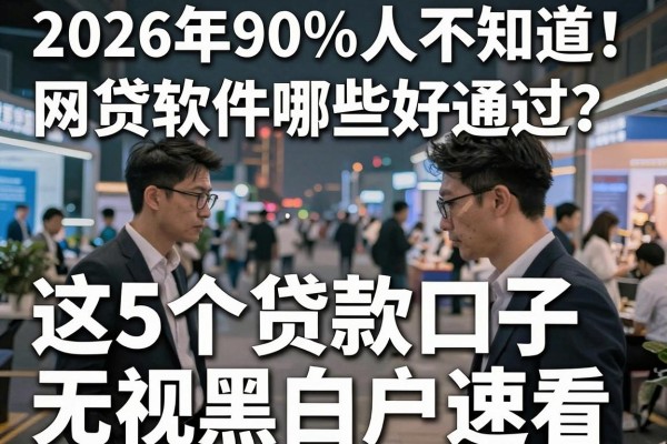 2026年90%人不知道!网贷软件哪些好通过?这5个贷款口子无视黑白户速看