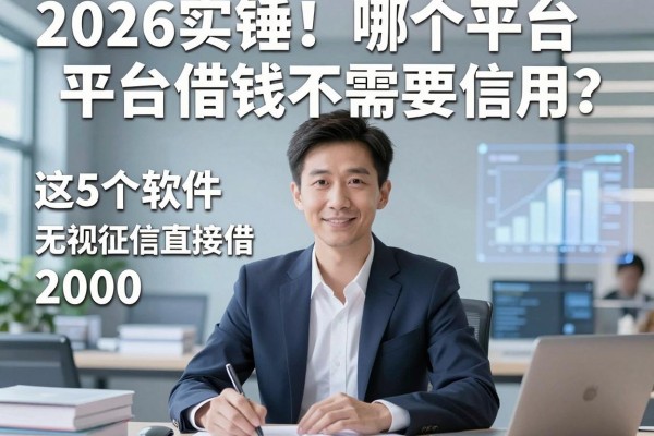 2026实锤!哪个平台借钱不需要信用?这5个软件无视征信直接借2000