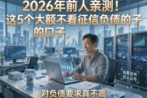 2026年前人亲测！这5个大额不看征信负债的口子，对负债要求真不高