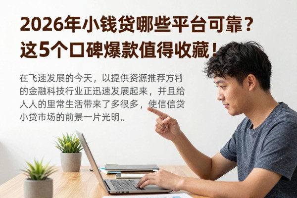 2026年小额贷款哪些平台可靠?这5个口碑爆款值得收藏!