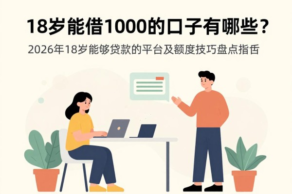 18岁能借1000的口子有哪些？2026年18岁能够贷款的平台及额度技巧盘点