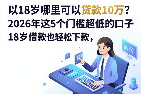 18岁哪里可以贷款10万?2026年这5个门槛超低的口子,18岁借款也能轻松下款