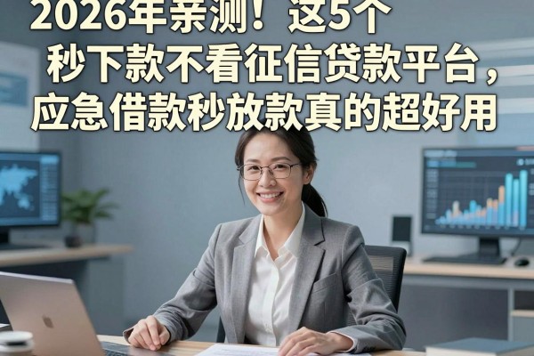 2026年亲测!这5个秒下款不看征信贷款平台,应急借款秒放款真的超好用