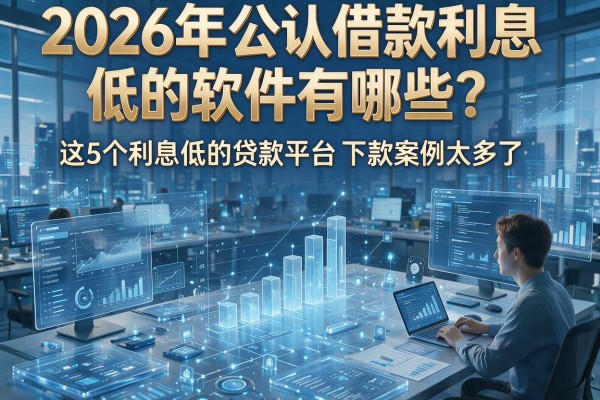 2026年公认借款利息低的软件有哪些？这5个利息低的贷款平台下款案例太多了