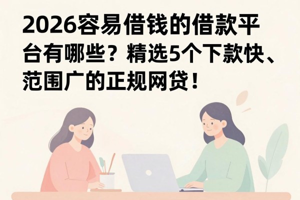 2026容易借钱的借款平台有哪些?精选5个下款快、范围广的正规网贷,速看验证!