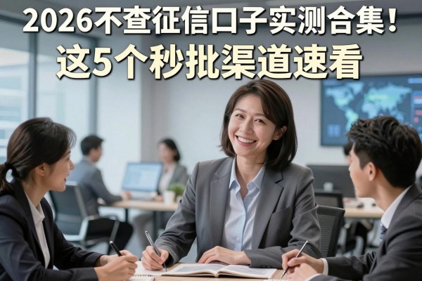2026不查征信口子实测合集!这5个秒批渠道速看