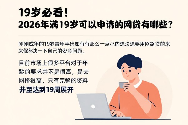 19岁必看！2026年满19岁可以申请的网贷有哪些？这5个平台详解来了