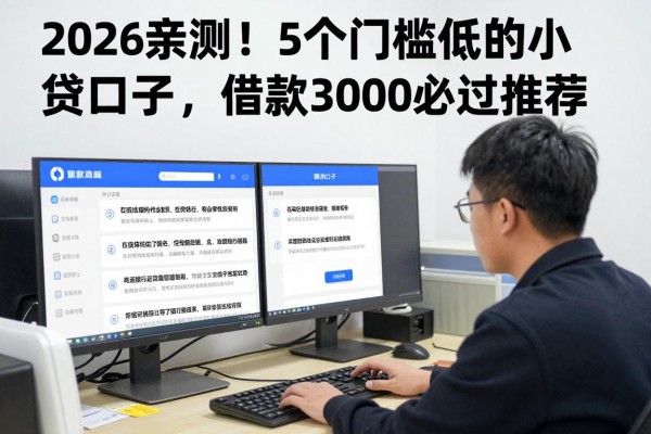 2026亲测！5个门槛低的小贷口子，借款3000必过推荐